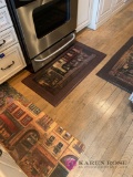 Three kitchen rugs