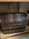 Large decorative storage basket