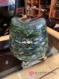 9 inch decorative blown glass vase