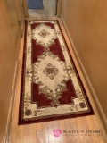 Downstairs hallway runner rug