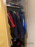Contents of coat closet back entryway