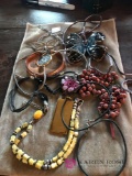 Assorted necklaces and bracelet