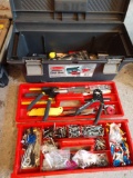 Rubbermaid 24 inch tool box with contents