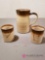 B - Pottery Pitcher and Cups