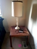 B3 - End Table, Lamp and Alarm Clock