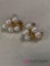 14k Cultured pearl earrings