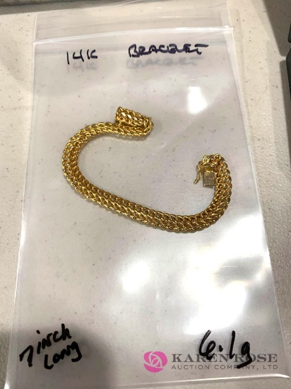 14 K bracelet