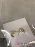 14 k Seed pearl earrings