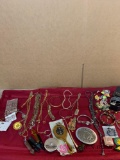 Assorted costume jewelry and other miscellaneous