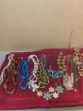 Costume jewelry lot mostly necklaces