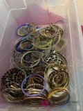 Costume jewelry bangle bracelets