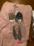 Sterling child spoon and fork