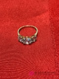 14kt ladies ring with cz stone