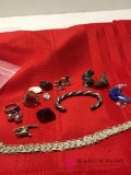 Assorted lot rings- bracelets and cufflings