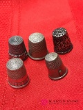 Lot of thimbles some sterling