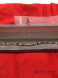 Sterling bracelet with gems