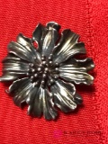Tiffany sterling flower pin