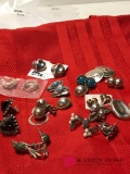 Lot of sterling earrings