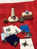 Sterling silver rings and charms