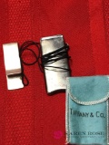 Tiffany sterling lighter and Tiffany sterling money clip