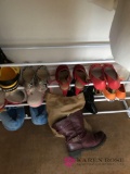 DR Shoe rack and shoes and slippers