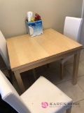 K Table and 4- chairs expandable