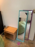 Door mirrors TV tray and small stand