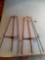 Two painting easels