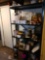 36x7 2 metal shelf with contents (basement)