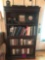 LR Bookcase with two glass drawers on bottom