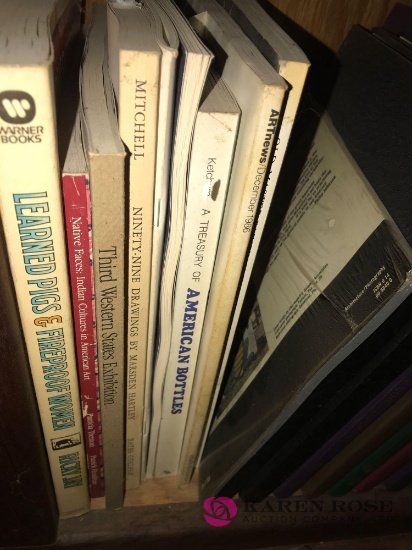 Shelf of assorted reading books