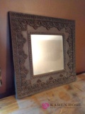 24x24-in framed mirror