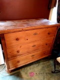50-in vintage wood dresser