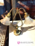 Vintage 16 inch tall lamp(basement)