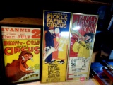 3 framed 28x10 circus posters(basement)
