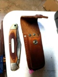 Old-timer pocket knife with case (basement)