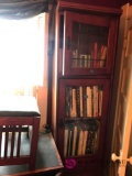 Wooden glass doors book case