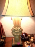 LR Ceramic Face Table lamp with shade