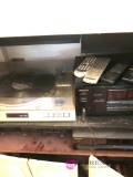 Sony CD player- onkyo stereo and Quartz Record player