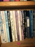 Shelf of reading books