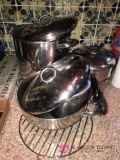 K Meat grinder and cooper bottom pots and pans