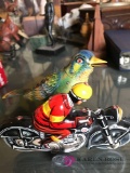 2- wind up tin toys