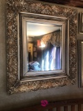 Hanging wall mirror 34 inches by 30 inches