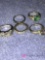 5- sterling Rings CZ mixed lot