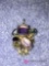 Sterling pendant Amethyst-rose Quartz-Topaz-Garnet-pale peridot
