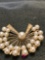 14kt gold cultured pearls 1940-1950 burst pin