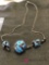 Sterling & Art Glass necklace