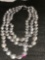 Pearls & Silver coin 3- strand necklace