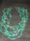 Turquoise and Coral Necklace 7- strands