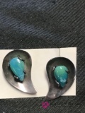 Mexican Sterling designer mid century ear rings